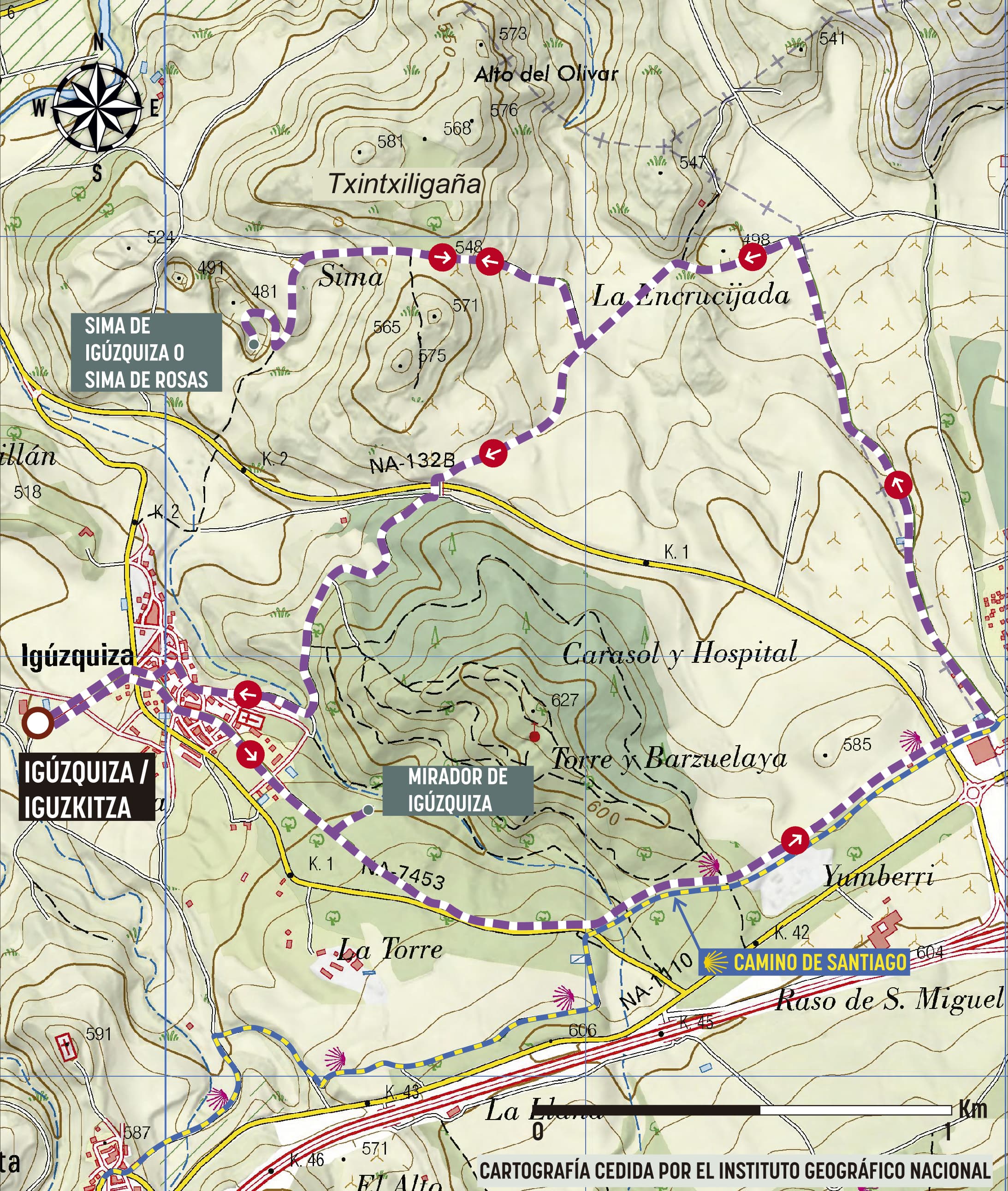 Mapa de la ruta