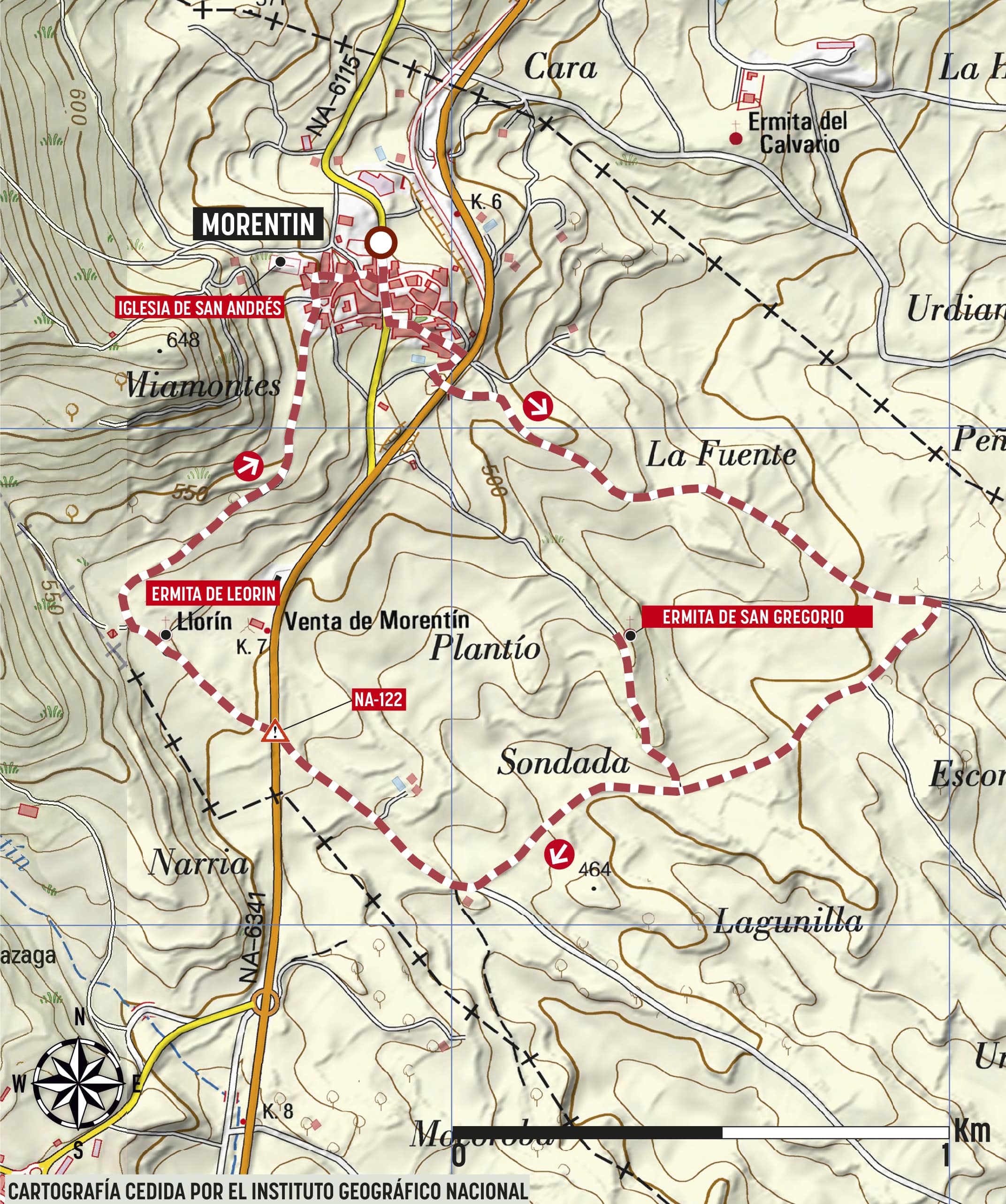 Mapa de la ruta