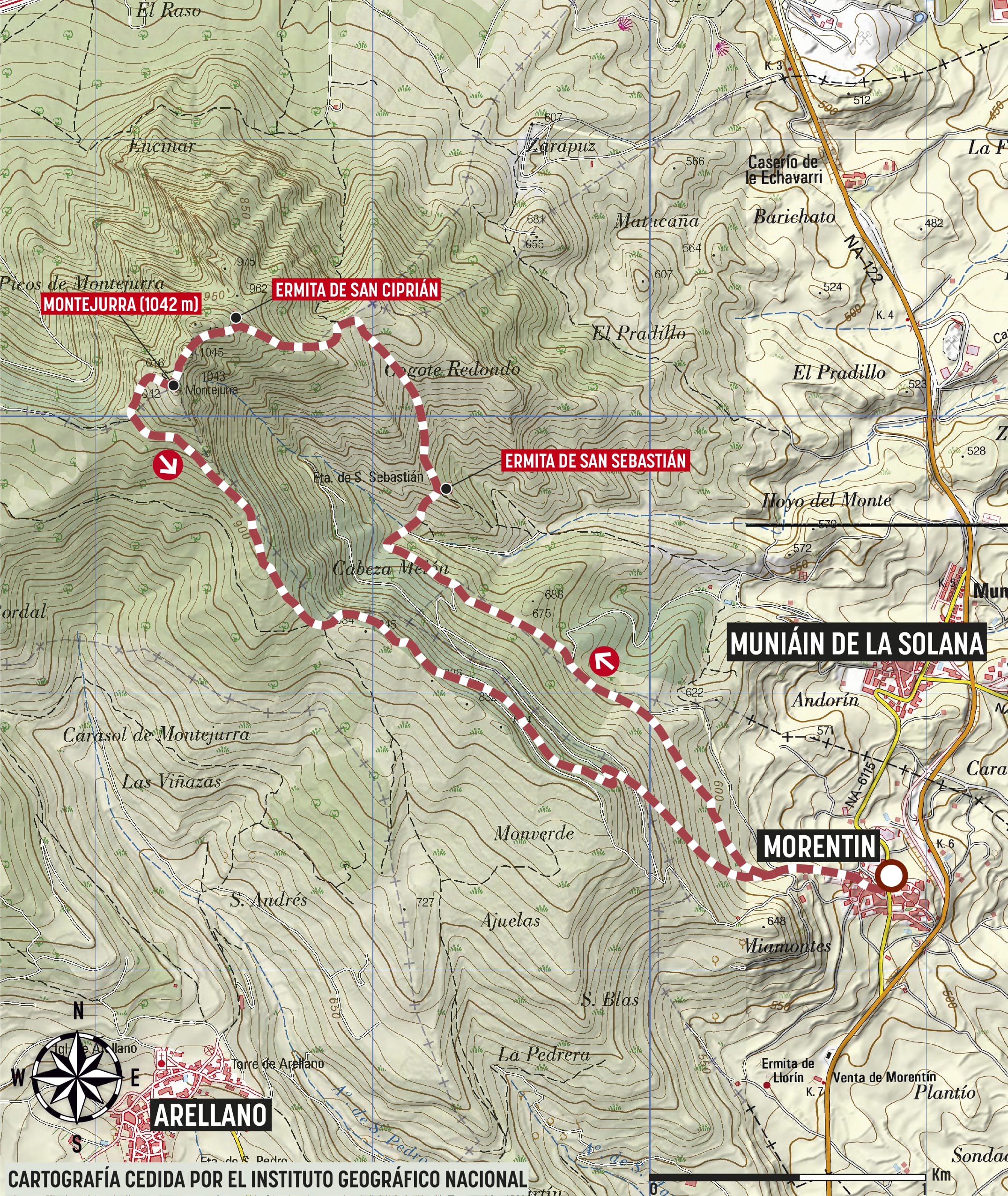 Mapa de la ruta