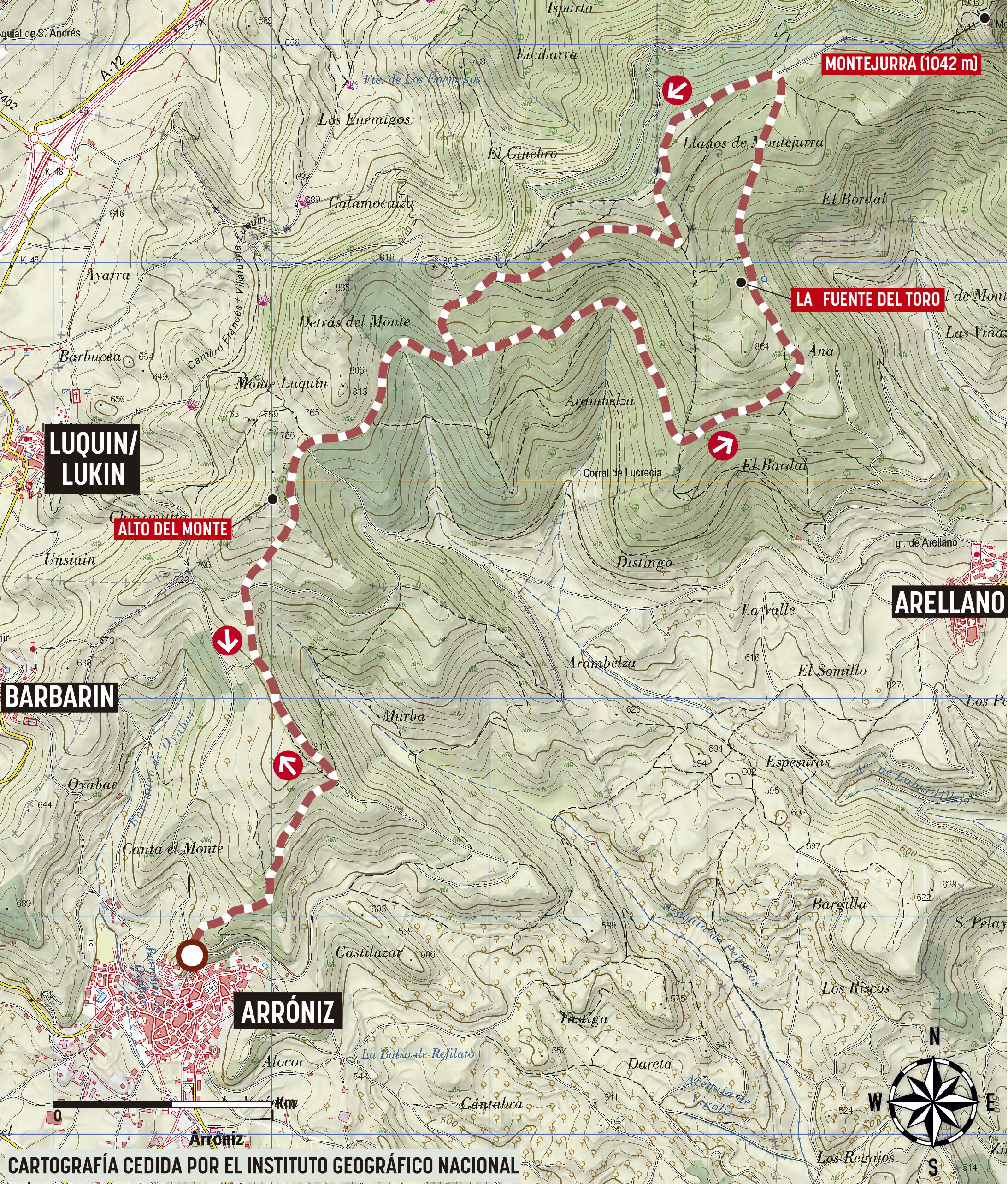 Mapa de la ruta