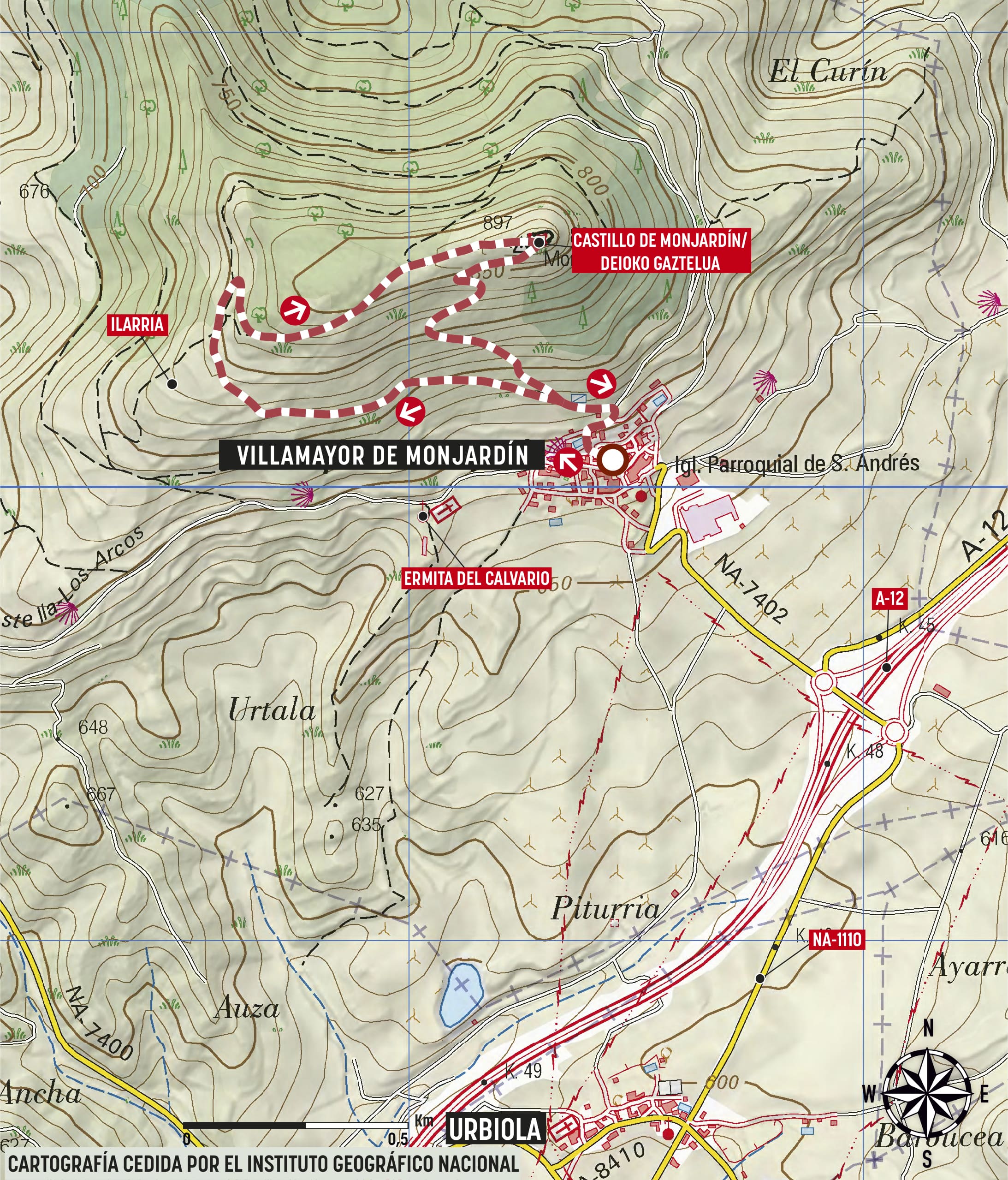 Mapa de la ruta