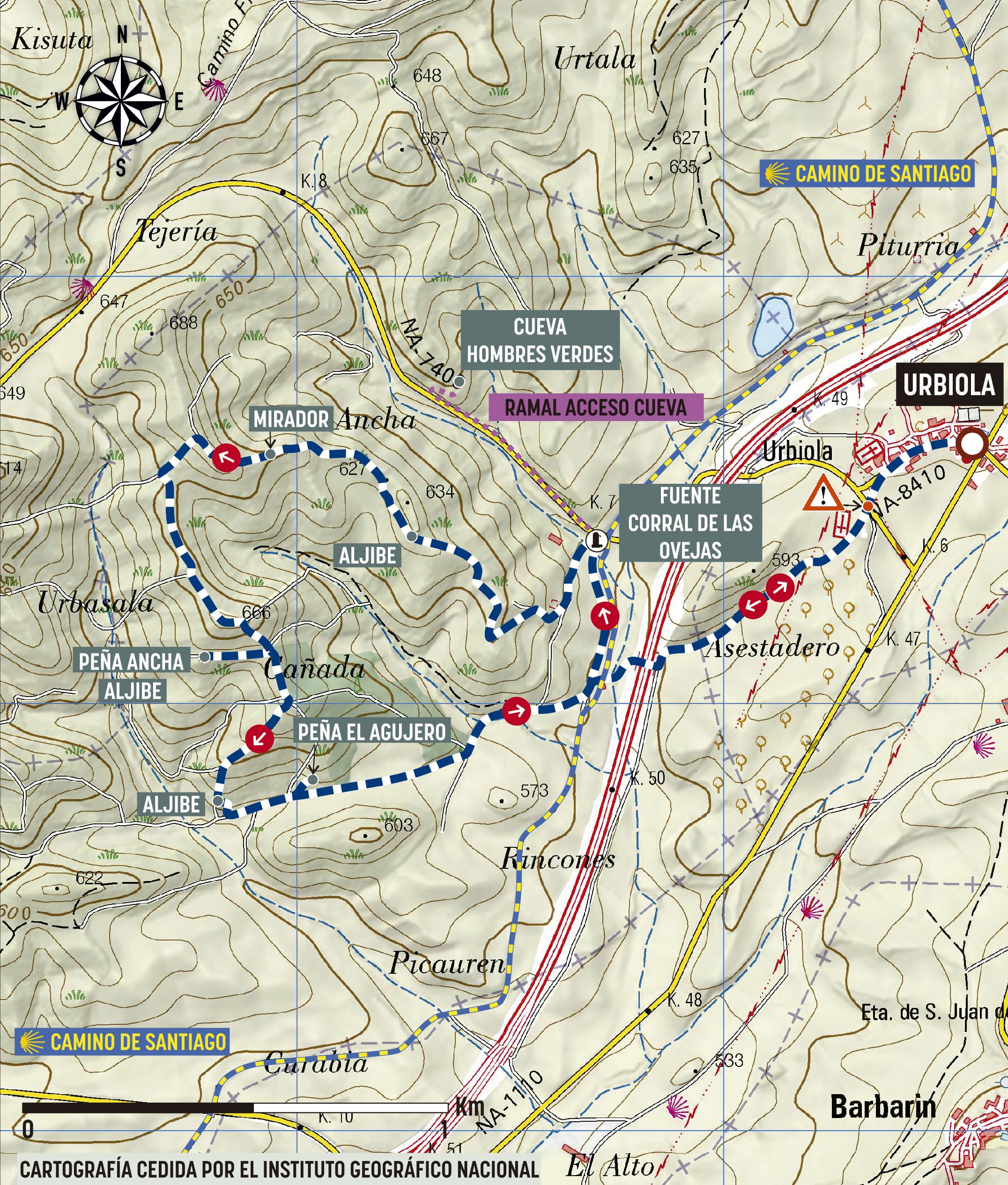 Mapa de la ruta