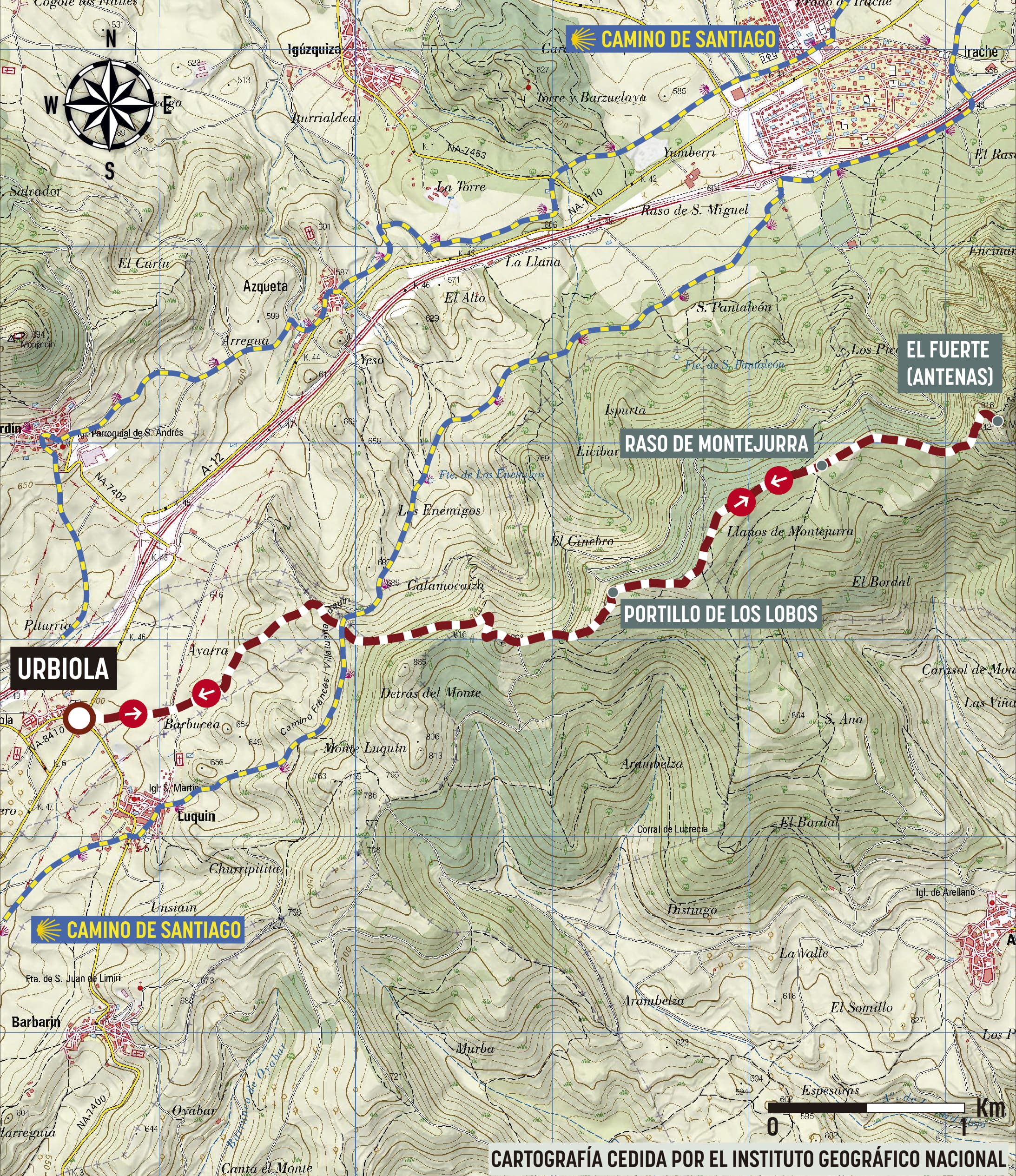 Mapa de la ruta