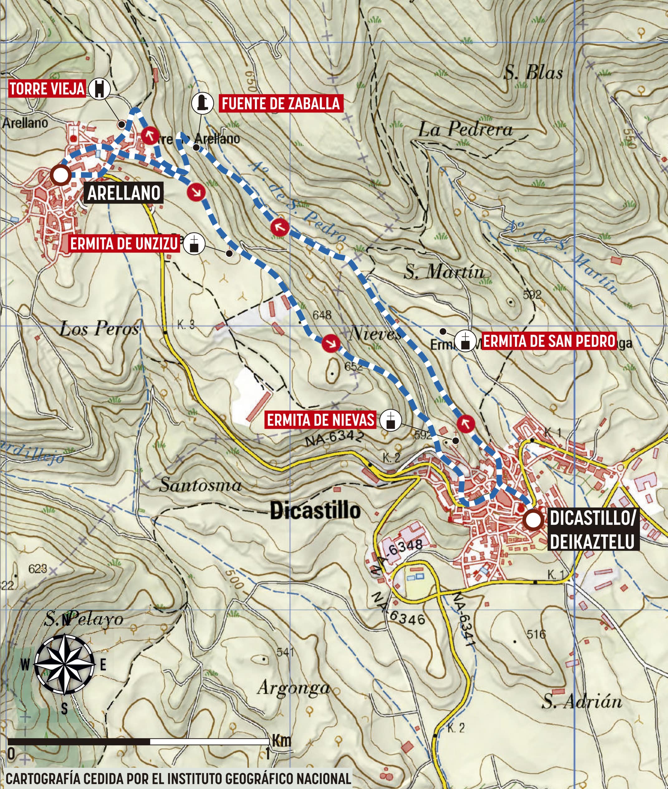 Mapa de la ruta