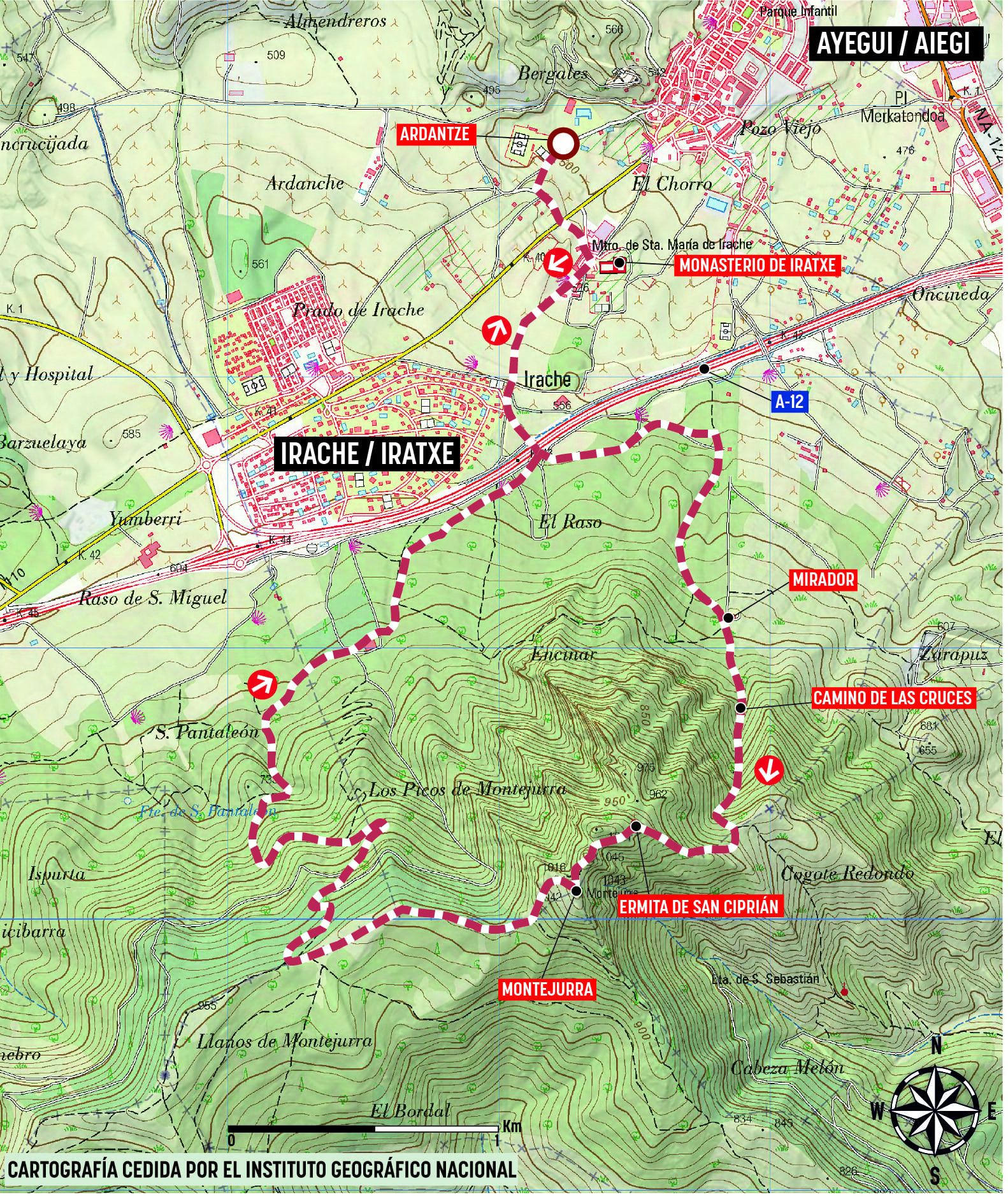 Mapa de la ruta