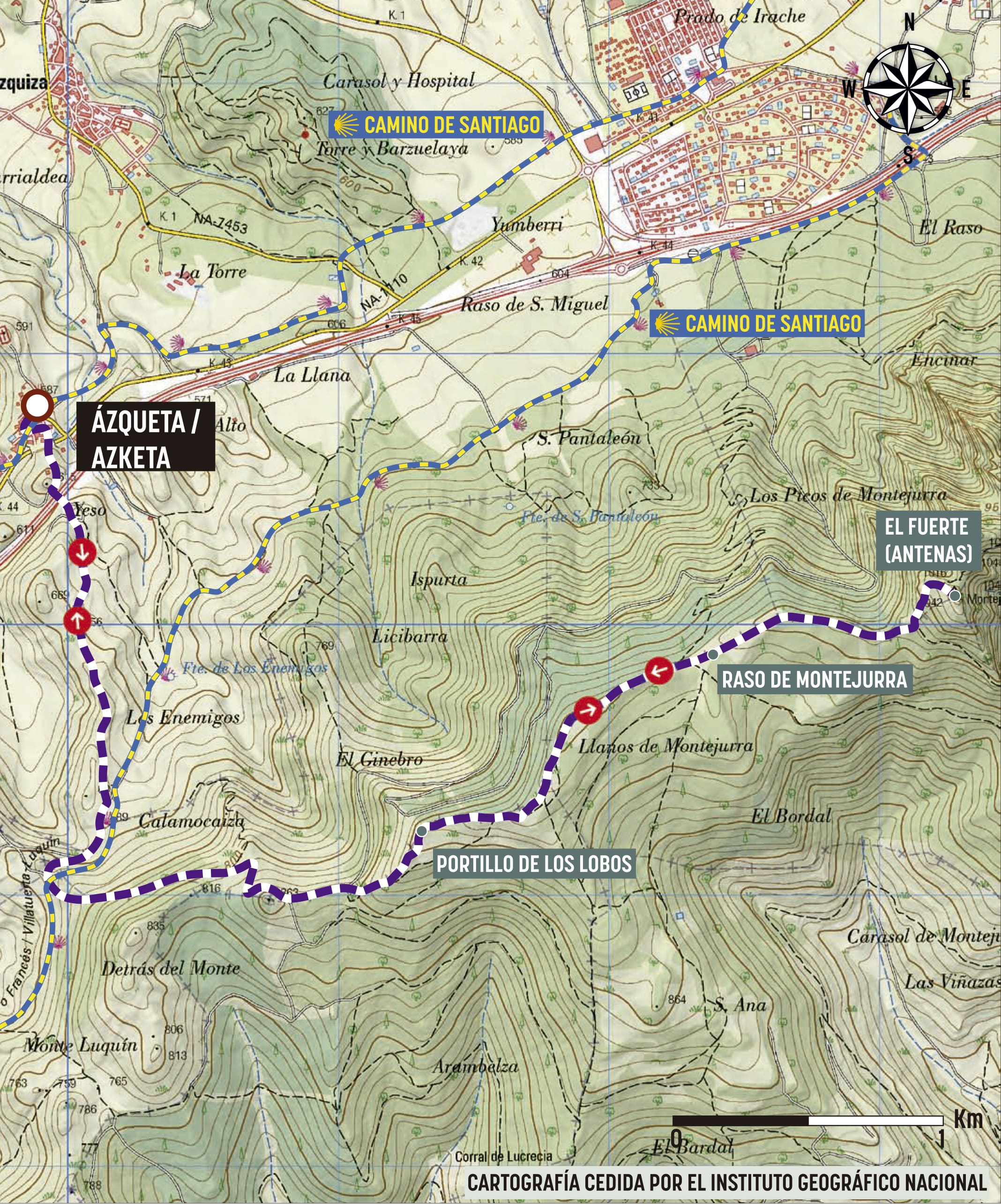Mapa de la ruta