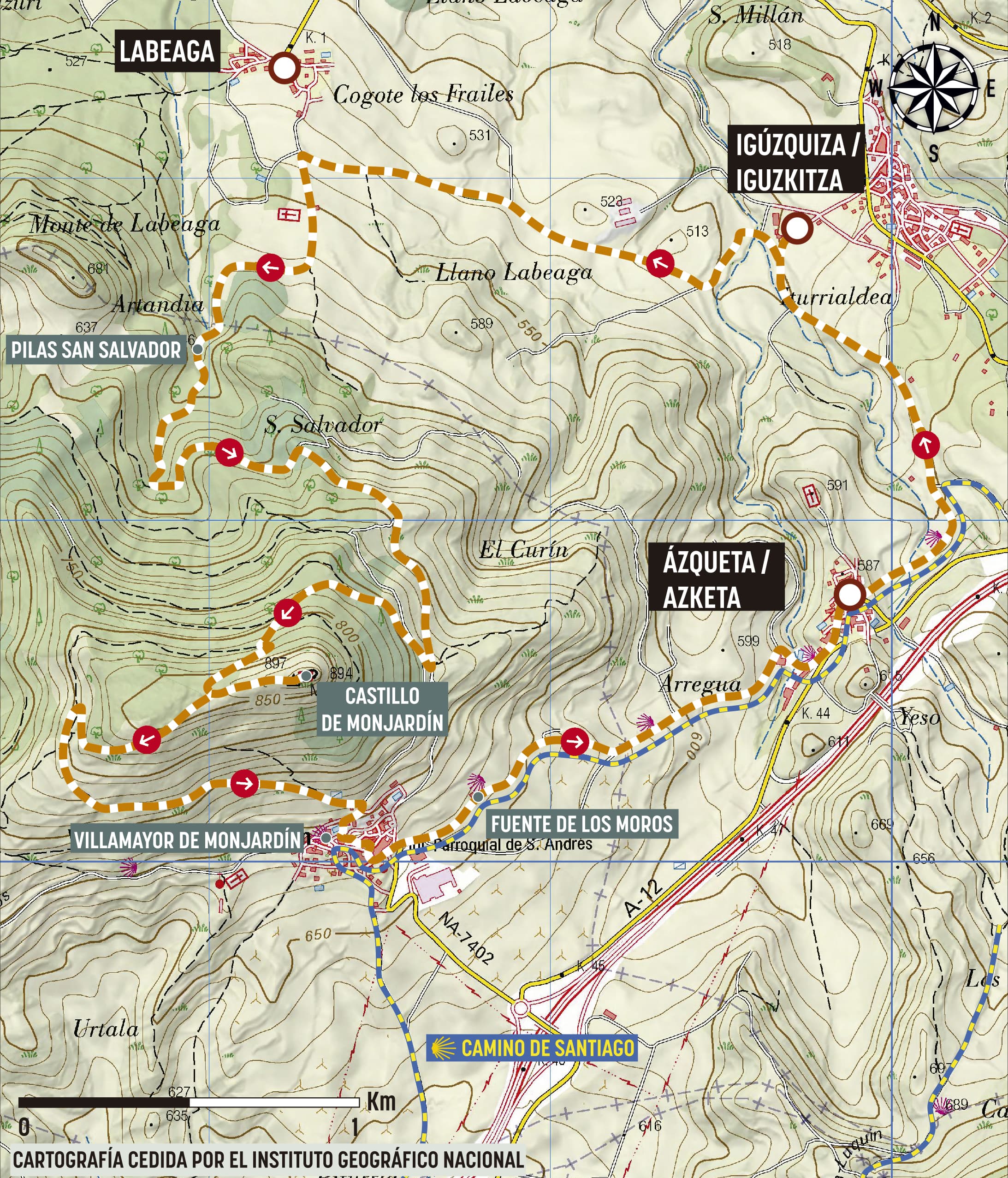 Mapa de la ruta